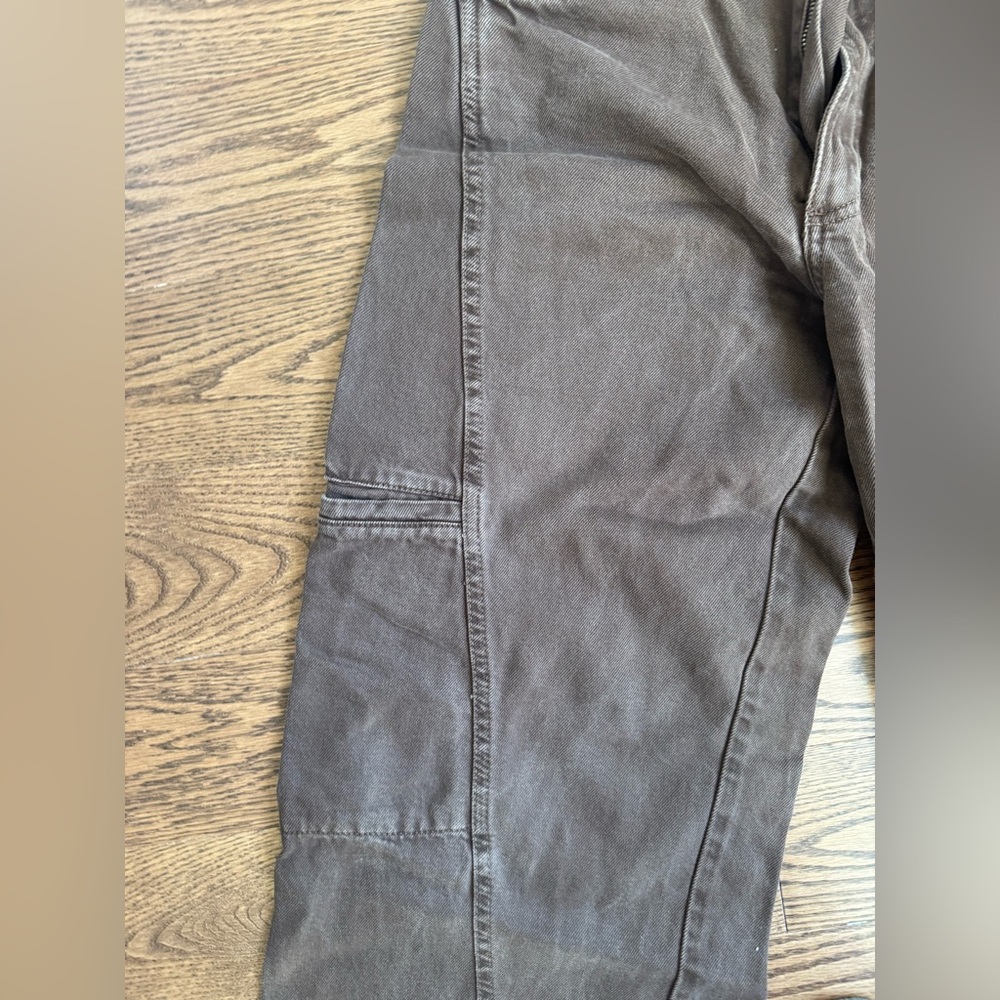 Zara chocolate brown cargo jeans (6) - Picture 9 of 10